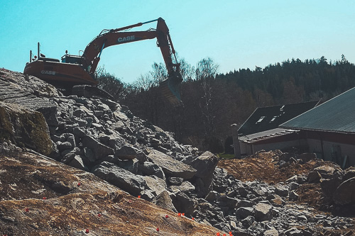 Jämshög Eknegård anläggningssprängning